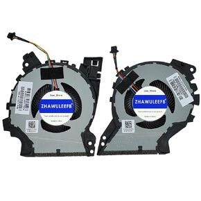 New Compatible CPU and GPU Cooling Fan for HP ZBOOK 15v G5 TPN-C134 FKKB FKKG L25223-001 DC28000L0F0 L25224-001 DC28000L1F0 DFS501105PR0T DFS481305MC0T LATOP Fan