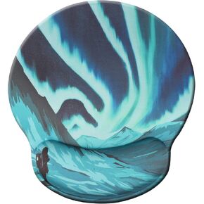 Ergonomic Mouse Pad Wrist Rest Pad with Wrist Support Memory Gel Non-Sliding Rubber Base for Computer and Office-10x9 xuanfeng
