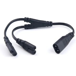 2ft C8 to 2X C7 AC Power Cord Y Splitter Power Cord Extension