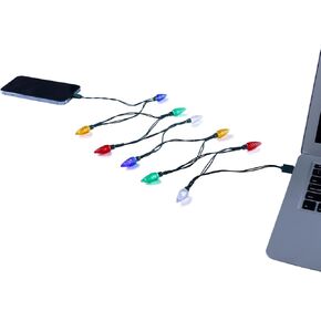 سلك شاحن هاتف USB خفيف لعيد الميلاد مقاس 50 بوصة متوافق مع النوع C