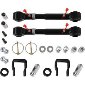 Front Sway Bar Links Disconnects C210-A007-BLK, 2.5-6" lifts Compatible with 2007-2018 Jeep Wrangler JK