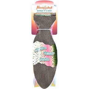Meowijuana | Sprinkle 'n' Scratch | Rainbow Trout Hanging Scratcher | Catnip Toys | Feline and Cat Lover Approved