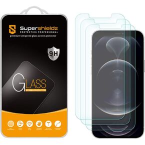 Supershieldz (3 Pack) Designed for iPhone 12 Pro Max (6.7 inch) Tempered Glass Screen Protector, Anti Scratch, Bubble Free