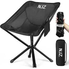 Oversized Folding Outdoor Chair for Big Tall People, Portable High Back Lawn Chair with Side Pockets, 600 LBS Capacity Foldable Chair for Outside, Camping, Sports Event, Road Trips, Silver