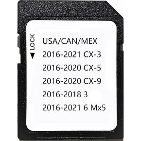 M**da 3 6 CX-3 CX-5 CX-9 Map Navigation SD Card USA/CAN/MEX