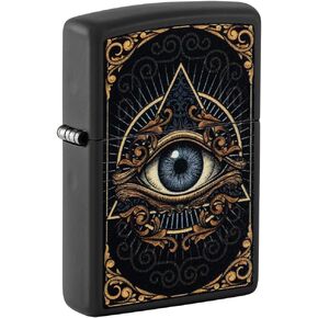 Zippo Eye of Providence Black Matte Pocket Lighter