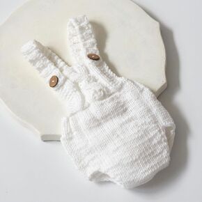 Zeroest Newborn Baby Girl Boy Photography Props Crochet Knitted Outfits Handmade Romper Shorts for New Baby Photo Shoot in Kuwait