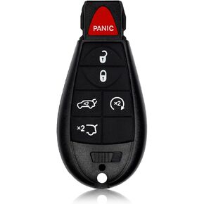Car Key Fob Remote Keyless Entry Control M3N5WY783X 433MHz 6 Button Replacement for 2008-2013 Jeep Grand Cherokee Commander