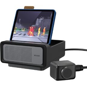 TOPDON NV001 Thermal Camera for Cars, Automotive Thermal Night Vision System with 656ft Long-Range Vision, AI Recognition of People, Vehicles, and Animals, Anti-Collision Warning, IP69K Waterproof