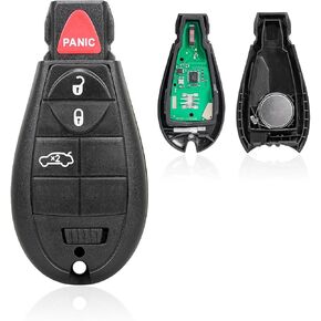 Replacement Keyless Entry Remote Car Key Fob for 2013 2014 2015 2016 Dodge Dart, FCC ID - M3N32297100 56046771AA, 433MHz, 46 Chip 4 Button, Secure, Reliable, User-Friendly