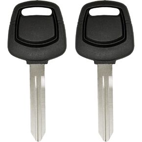Keyless2Go Replacement for New Uncut Transponder Ignition 4D60 Chip Car Key NI02T (2 Pack)