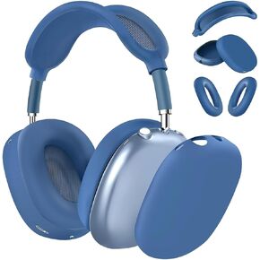 Silicone Case for AirPod Max (2024/2020),Ear Pad Case/Ear Cups Cover/Headband Shell,Skin Anti-Scratch, Accessories Ultra Protective Cover for Apple for AirPods Max (USB-C)(Black) in Saudi Arabia