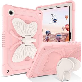 GUAGUA Compatible with Samsung Galaxy Tab A8 Case 10.5" 2022 SM-X200 X205 X207 Kickstand Cover Hybrid 2 in 1 Rugged Shockproof Protective Anti-Scratch Tablet Case for Galaxy Tab A8, Colorful Rose Gold
