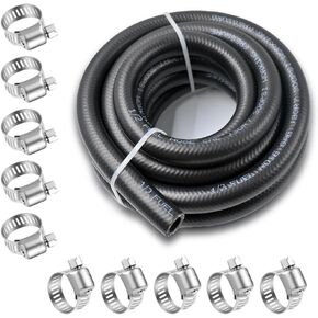 3/8 Transmission Cooler Hose SAE 30R7 Standard 20FT 300PSI Wroking Pressure - Perfect for Coolant, Engine Oil, and Fuel Line Application