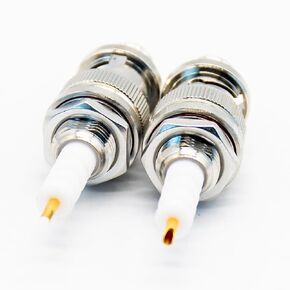 2PCS 180 Degree SHV Male Type Bulkhead Receptacle Connector