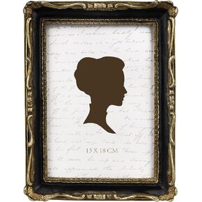 AELS 8x10 Inch Vintage Picture Frame, Elegant Antique Photo Frames with Glass Front, Photo Display, Tabletop Wall Hanging, Gift Ideas,Gold and Black