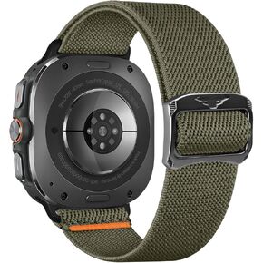 Braided Band Compatible with Galaxy Watch Ultra Bands (2024), Soft Stretchy Nylon Replacement Sport Bands for Samsung Galaxy Watch 7 Ultra 47mm Men Women