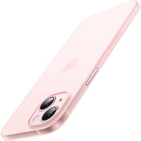 JETech Ultra Slim (0.35mm Thin) Case for iPhone 15 6.1-Inch, Camera Lens Cover Full Protection, Lightweight Matte Finish PP Hard Minimalist Case, Support Wireless Charging (Black)