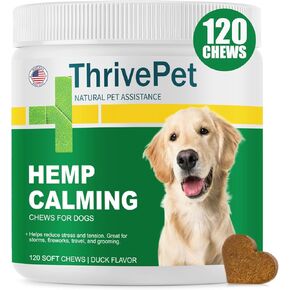 Hemp Calming Chews for Dogs - 100 Count | Duck Flavor - Dog Calming Supplement - Vet Approved