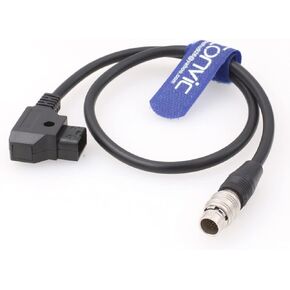 Eonvic Power Cable for Fujinon Cabrio 19-90mm Zoom Lens Servo Motor Hirose 20 Pin Male to D-Tap Male (20pin- datp Coiled)
