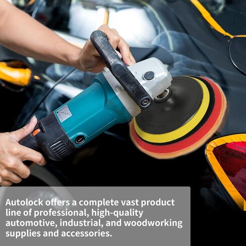 Autolock Wool Polishing Pads, 2pcs 5"(125mm) All Natural Premium 100% Wool Buffing Pad, Wool Cutting Pad with Hook and Loop for Heavy Cut for Car Polisher Car Polishing and Buffing（Purple） in Saudi Arabia