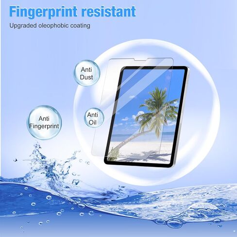 [2+2 Pack] Tempered Glass Screen Protector for iPad Pro 12.9 Inch (2022/2021/2020) with Camera Lens Protector,Anti-Scratch/Anti-Fingerprint/HD Cear/ 9H Hardness for Face ID＆Apple Pencil in Saudi Arabia