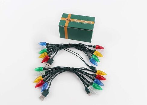 USB Christmas Light Phone Charger Cord 50inch Compatible with Type-C in Saudi Arabia