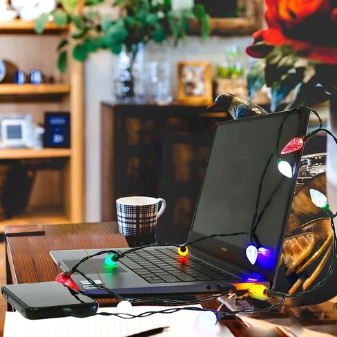 USB Christmas Light Phone Charger Cord 50inch Compatible with Type-C in Saudi Arabia