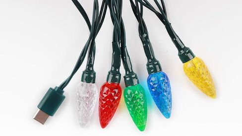 سلك شاحن هاتف USB خفيف لعيد الميلاد مقاس 50 بوصة متوافق مع النوع C in Saudi Arabia
