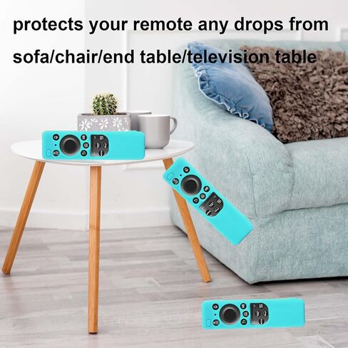 حافظة عن بعد لجهاز Samsung TV Remote 2023 New BN59-01432J BN59-01432A BN59-01432 TM2360E TM2361E غطاء حماية من السيليكون للتلفزيون الذكي بالطاقة الشمسية للتحكم عن بعد مع حبل يتوهج في الظلام - أزرق in Saudi Arabia