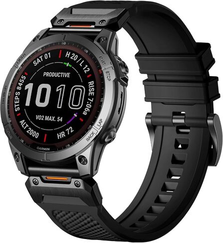Compatible with Garmin Fenix 7 Band - 22mm Silicone Quick Fit Watch Bands for Fenix 8 47mm/Fenix 5/Fenix 6/6 Pro/Fenix 7 Pro/Forerunner 965/945/Approach S62/S60/Epix 2 Pro 47mm/Quatix 7 in Kuwait