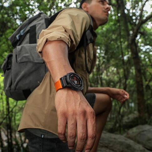 Compatible with Garmin Fenix 7 Band - 22mm Silicone Quick Fit Watch Bands for Fenix 8 47mm/Fenix 5/Fenix 6/6 Pro/Fenix 7 Pro/Forerunner 965/945/Approach S62/S60/Epix 2 Pro 47mm/Quatix 7 in Kuwait