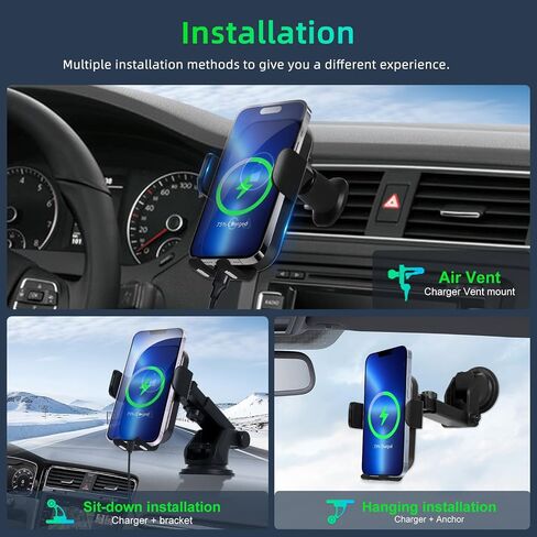 Wireless Carplay Adapter 2024 Upgrade Edition - Wireless Car Charger Android Auto Wireless Adapter for Car - Factory Wired Required - Wireless Control Plug and Play Phone Charger for Car in Saudi Arabia