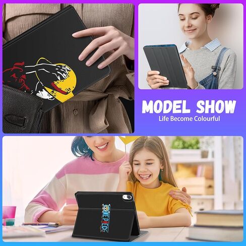 حافظة عصرية لجهاز iPad Mini 7 / حافظة iPad Mini 6 مقاس 8.3 بوصة 2021 للأطفال والبنات والأولاد والبنات والنساء فوليو الذكية اللطيفة ذات الطابع الكرتوني بتصميم Kawaii غطاء جمالي رائع لجهاز iPad Mini 6th، قبعة in Kuwait