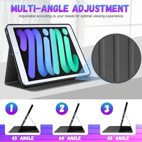 حافظة عصرية لجهاز iPad Mini 5/4/3/2/1 (7.9 بوصة) للأطفال والبنات والمراهقات والأولاد والنساء اللطيفة بتصميم الرسوم المتحركة Anime Kawaii، أغطية رفيعة قابلة للطي أنيقة لهاتف Apple i Pad Mini 5th Gen، 4th/3/2/ 1، قطعة in Kuwait