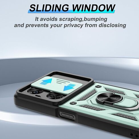 ATUMP for OnePlus Nord N20 5G Case with HD Screen Protector, Heavy Duty Shockproof Protective Case with Metal Kickstand [Military Grade] Protective Case for OnePlus Nord N20 5G, Black in Kuwait