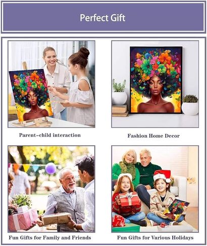 Cat Paint by Numbers Kit for Adults with Framed Canvas&Wooden Easel, DIY Acrylic Paint by Numbers Kits on Canvas, Cat with Flower Drawing Paintwork Arts and Crafts for Home Wall Decor 12x16inch in Saudi Arabia