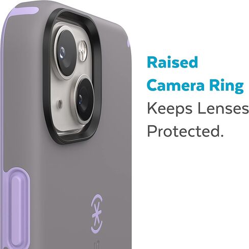 حافظة Speck iPhone 14 وiPhone13 - حماية من السقوط، مقاومة للخدش، مصممة لحافظة هاتف MagSafe مع طلاء ناعم الملمس - موديل 6.1 بوصة، حافظة مزدوجة الطبقات - مرجاني حلو/مرجاني فاتح CandyShell Pro، عدد 1 in Saudi Arabia