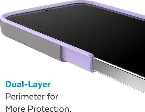 حافظة Speck iPhone 14 وiPhone13 - حماية من السقوط، مقاومة للخدش، مصممة لحافظة هاتف MagSafe مع طلاء ناعم الملمس - موديل 6.1 بوصة، حافظة مزدوجة الطبقات - مرجاني حلو/مرجاني فاتح CandyShell Pro، عدد 1 in Saudi Arabia