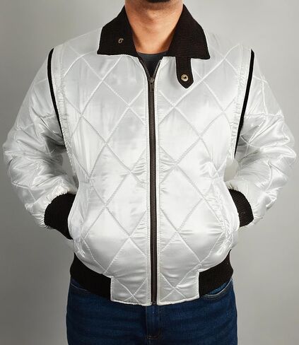 سترة رجالي من الساتان تحمل شعار سائق الدراجة النارية Gosling Scorpio Logo Bomber - سترة خفيفة الوزن للرجال in Kuwait
