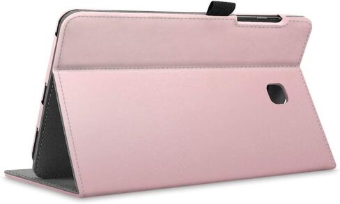 Fintie Case for Samsung Galaxy Tab A 8.0 2018 Model SM-T387, Multi-Angle Viewing Stand Cover with Pocket, Rose Gold in Saudi Arabia