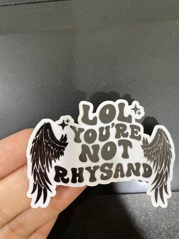 ملصق LOL You are not Rhysand، ملصق Bookish، هدية لمحبي الكتب، Merch Bookish، ملصق Kindle، Smut Reader، عاشق القراءة، ملصق Kindle، ملصق رومانسي داكن (3 بوصات)... in Saudi Arabia