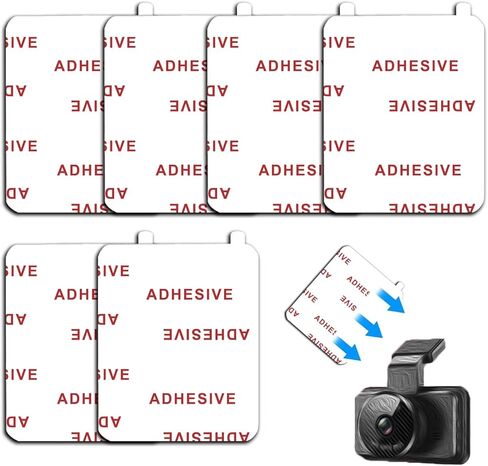 6 Pack 1.96" x 1.57"(40*50mm) Very High Bond Sticky Adhesive [Easy to Peel Off] Replacement,Double Sided Pads Gule for Dashboard Windshield Suction Cup Phone Holder Car DVR Home Suction Hooks (White) in Kuwait