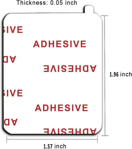 6 Pack 1.96" x 1.57"(40*50mm) Very High Bond Sticky Adhesive [Easy to Peel Off] Replacement,Double Sided Pads Gule for Dashboard Windshield Suction Cup Phone Holder Car DVR Home Suction Hooks (White) in Kuwait