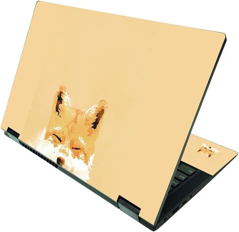 MightySkins Skin Compatible with Lenovo IdeaPad Flex 5 2-in-1 15" (2021) - Smiling Fox | Protective, Durable, and Unique Vinyl Decal wrap Cover | Easy to Apply and Change Style | Made in The USA in Saudi Arabia
