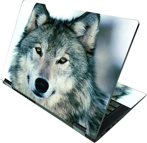 MightySkins Skin Compatible with Lenovo IdeaPad Flex 5 2-in-1 15" (2021) - Smiling Fox | Protective, Durable, and Unique Vinyl Decal wrap Cover | Easy to Apply and Change Style | Made in The USA in Saudi Arabia
