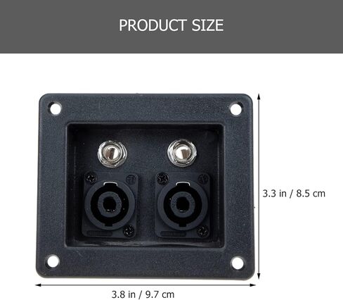 Milisten Component Speakers Speaker Box Terminal Cup Square 2- Way Speaker Box Terminal Plates Screw Type Binding Post Subwoofer Box for DIY Home Car Stereo Speaker Subwoofer Audio Accessories in Saudi Arabia