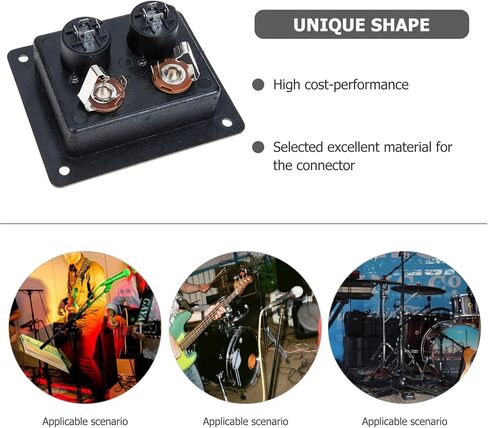 Milisten Component Speakers Speaker Box Terminal Cup Square 2- Way Speaker Box Terminal Plates Screw Type Binding Post Subwoofer Box for DIY Home Car Stereo Speaker Subwoofer Audio Accessories in Saudi Arabia