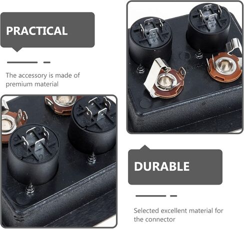 Milisten Component Speakers Speaker Box Terminal Cup Square 2- Way Speaker Box Terminal Plates Screw Type Binding Post Subwoofer Box for DIY Home Car Stereo Speaker Subwoofer Audio Accessories in Saudi Arabia