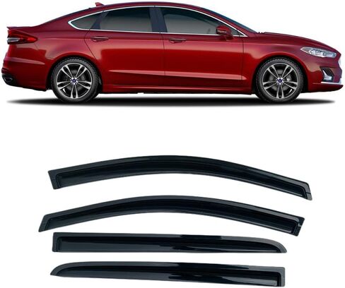94259 Sunproof Waterproof Side Window Wind Deflector, 4pcs Protective Replacements Rain Guards Set, Window Visor fit for 2000-2005 Buick Lesabre in Kuwait